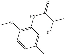 2-CHLORO-N-(2-METHOXY-5-METHYLPHENYL)PROPANAMIDE Struktur