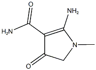 2-AMINO-1-METHYL-4-OXO-4,5-DIHYDRO-1H-PYRROLE-3-CARBOXAMIDE Struktur