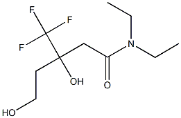 N,N-DIETHYL-3,5-DIHYDROXY-3-(TRIFLUOROMETHYL)PENTANAMIDE Struktur