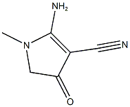 2-AMINO-1-METHYL-4-OXO-4,5-DIHYDRO-1H-PYRROLE-3-CARBONITRILE Struktur