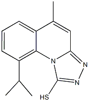 9-ISOPROPYL-5-METHYL[1,2,4]TRIAZOLO[4,3-A]QUINOLINE-1-THIOL Struktur