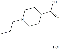 1-PROPYLPIPERIDINE-4-CARBOXYLIC ACID HYDROCHLORIDE Struktur