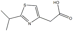 (2-isopropyl-1,3-thiazol-4-yl)acetic acid Struktur