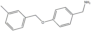 1-{4-[(3-methylbenzyl)oxy]phenyl}methanamine Struktur