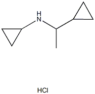 N-(1-cyclopropylethyl)cyclopropanamine hydrochloride Struktur