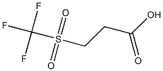 3-[(trifluoromethyl)sulfonyl]propanoic acid Struktur