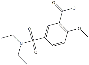 5-[(diethylamino)sulfonyl]-2-methoxybenzoyl chloride Struktur