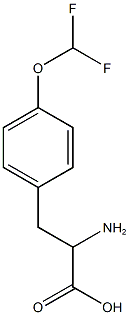 2-amino-3-[4-(difluoromethoxy)phenyl]propanoic acid Struktur