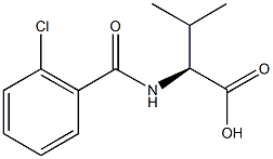 (2S)-2-[(2-chlorobenzoyl)amino]-3-methylbutanoic acid Struktur