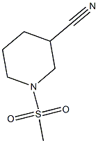 1-(methylsulfonyl)piperidine-3-carbonitrile Struktur