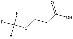 3-[(trifluoromethyl)thio]propanoic acid Struktur