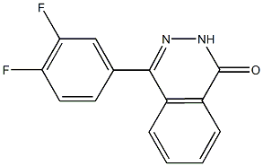 4-(3,4-difluorophenyl)phthalazin-1(2H)-one Struktur