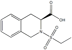 (3S)-2-(ethylsulfonyl)-1,2,3,4-tetrahydroisoquinoline-3-carboxylic acid Struktur