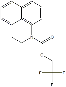 2,2,2-trifluoroethyl ethyl(1-naphthyl)carbamate Struktur