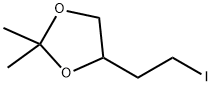 4-(2-iodoethyl)-2,2-dimethyl-1,3-dioxolane Struktur