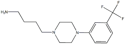 4-{4-[3-(trifluoromethyl)phenyl]piperazin-1-yl}butan-1-amine Struktur