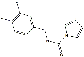 N-(3-fluoro-4-methylbenzyl)-1H-imidazole-1-carboxamide Struktur