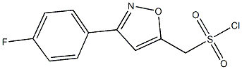 [3-(4-fluorophenyl)isoxazol-5-yl]methanesulfonyl chloride Struktur