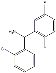 (2-chlorophenyl)(2,5-difluorophenyl)methanamine Struktur