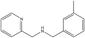 [(3-methylphenyl)methyl](pyridin-2-ylmethyl)amine Struktur