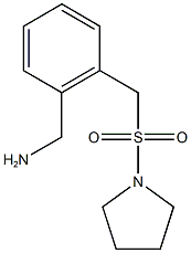 {2-[(pyrrolidine-1-sulfonyl)methyl]phenyl}methanamine Struktur