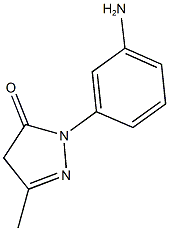 1-(3-aminophenyl)-3-methyl-4,5-dihydro-1H-pyrazol-5-one Struktur