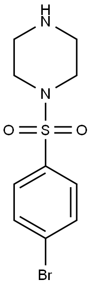 1-[(4-bromobenzene)sulfonyl]piperazine Struktur