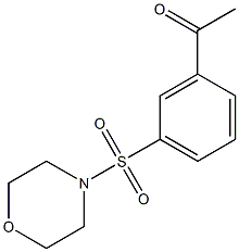 1-[3-(morpholine-4-sulfonyl)phenyl]ethan-1-one Struktur