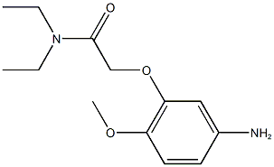 2-(5-amino-2-methoxyphenoxy)-N,N-diethylacetamide Struktur