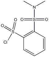 2-(dimethylsulfamoyl)benzene-1-sulfonyl chloride Struktur