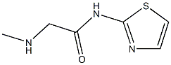 2-(methylamino)-N-1,3-thiazol-2-ylacetamide Struktur