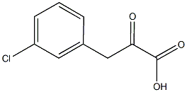 3-(3-chlorophenyl)-2-oxopropanoic acid Struktur