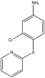 3-chloro-4-(pyridin-2-ylsulfanyl)aniline Struktur