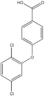 4-(2,5-dichlorophenoxy)benzoic acid Struktur