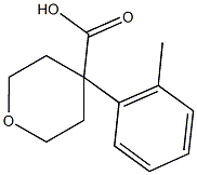 4-(2-methylphenyl)oxane-4-carboxylic acid Struktur