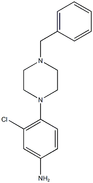 4-(4-benzylpiperazin-1-yl)-3-chloroaniline Struktur