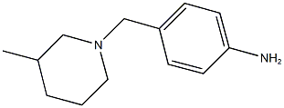 4-[(3-methylpiperidin-1-yl)methyl]aniline Struktur