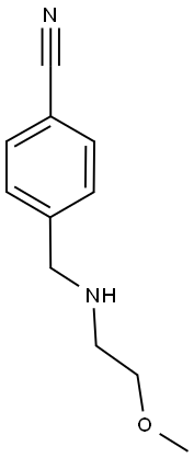 4-{[(2-methoxyethyl)amino]methyl}benzonitrile Struktur