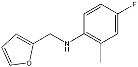 4-fluoro-N-(furan-2-ylmethyl)-2-methylaniline Struktur