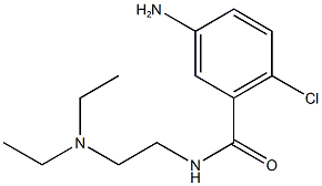 5-amino-2-chloro-N-[2-(diethylamino)ethyl]benzamide Struktur