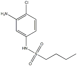 N-(3-amino-4-chlorophenyl)butane-1-sulfonamide Struktur