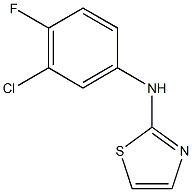 N-(3-chloro-4-fluorophenyl)-1,3-thiazol-2-amine Struktur