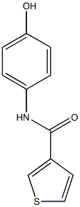 N-(4-hydroxyphenyl)thiophene-3-carboxamide Struktur