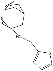 N-(thiophen-2-ylmethyl)adamantan-1-amine Struktur