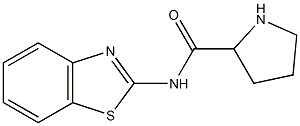 N-1,3-benzothiazol-2-ylpyrrolidine-2-carboxamide Struktur