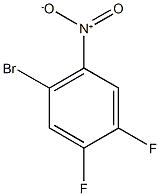 1-bromo-4,5-difluoro-2-nitrobenzene Struktur