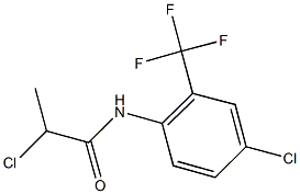 2-CHLORO-N-[4-CHLORO-2-(TRIFLUOROMETHYL)PHENYL]PROPANAMIDE Struktur