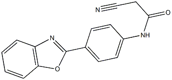 N-[4-(1,3-BENZOXAZOL-2-YL)PHENYL]-2-CYANOACETAMIDE Struktur