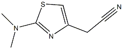 2-(DIMETHYLAMINO)-1,3-THIAZOL-4-YL]ACETONITRILE Struktur