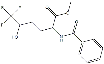 METHYL 2-(BENZOYLAMINO)-6,6,6-TRIFLUORO-5-HYDROXYHEXANOATE, , 結(jié)構(gòu)式